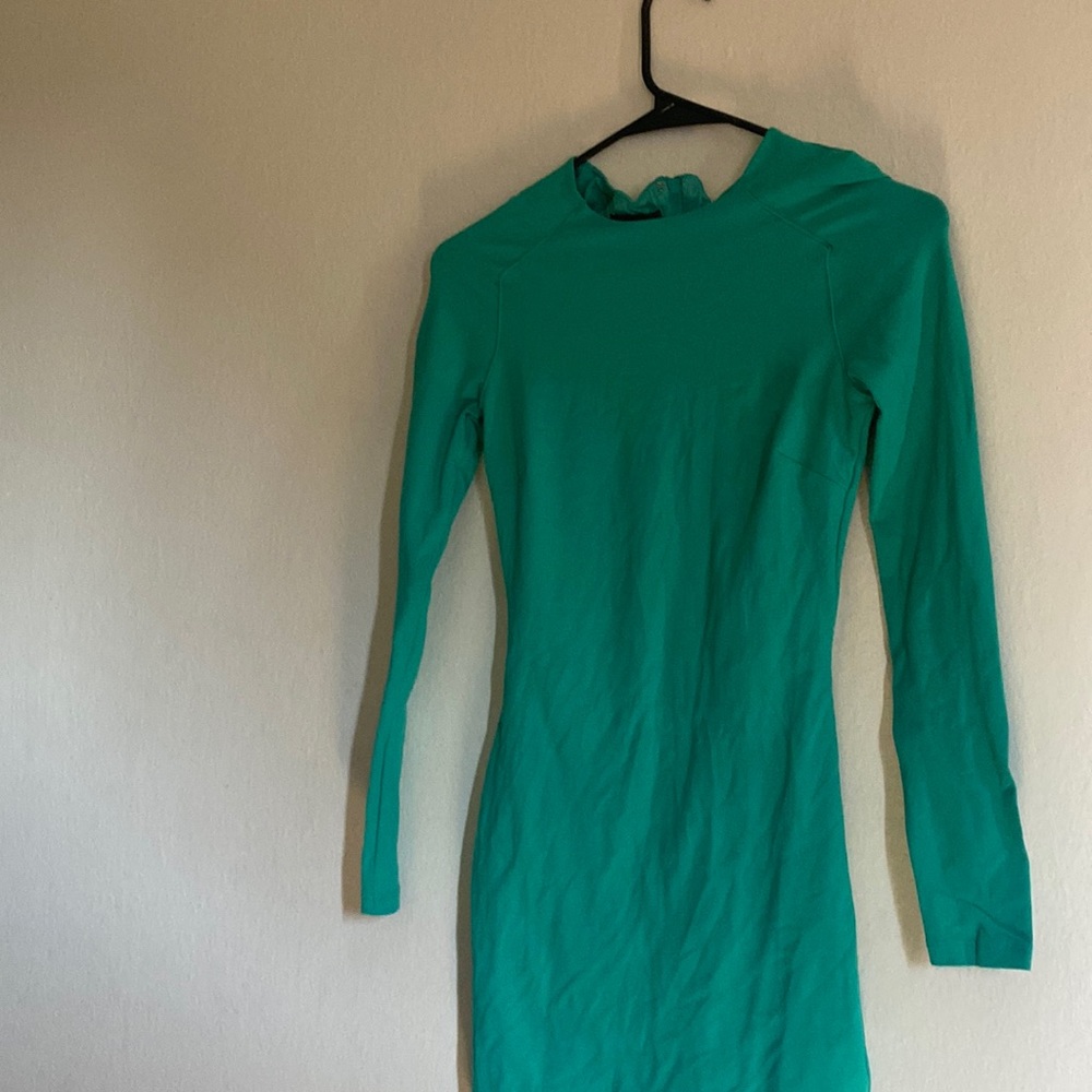 Bebe Tight Long Sleeve Dress